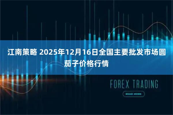 江南策略 2025年12月16日全国主要批发市场圆茄子价格行情